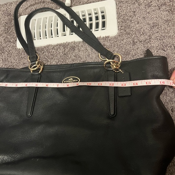 Genuine Leather Coach Tote - Picture 7 of 8